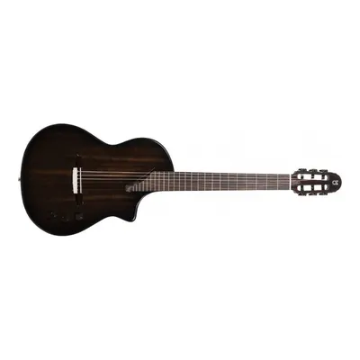 Martinez Hispania Trans Black Elektro Klasik Gitar
