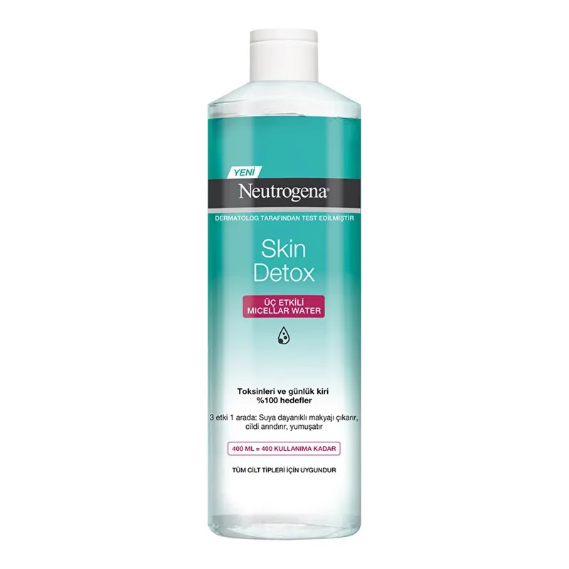 Neutrogena Skin Detox Üç Etkili Micellar Temizleme Suyu 400 ml, görsel 1