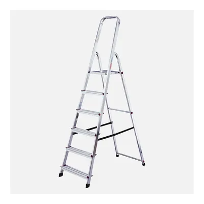 Regalux Alüminyum 6 Basamak 195X48X12 cm Katlanabilir Ev - Ofis Tipi Merdiven