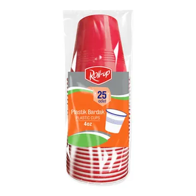 Roll-Up Plastik Espresso Bardağı 25'li