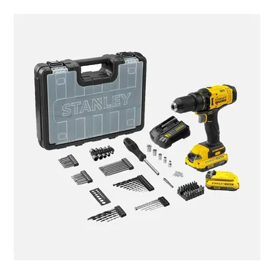Stanley SCD700D2KA 18V 2Ah V20 Çift Akülü Darbesiz Matkap
