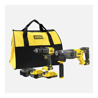 Stanley SFMCK216MDS-QW 18V Akülü Darbeli Matkap ve Kırıcı Delici 2'li Set