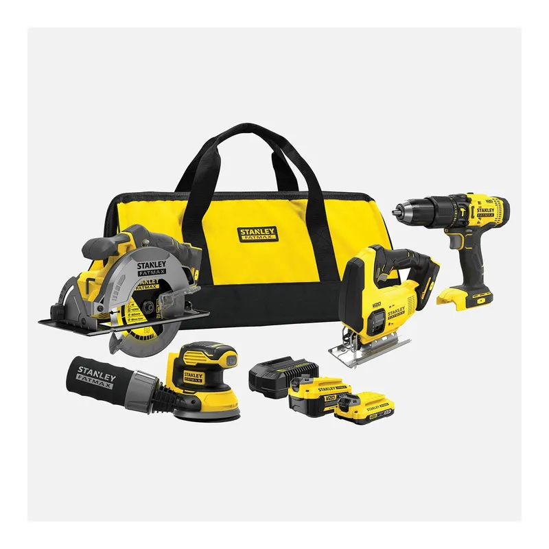 Stanley SFMCK412MDS-QW 18V 4'lü Makine Seti (Akülü Matkap, Daire Testere, Dekupaj Testere, Ekzantrik Zımpara), görsel 1