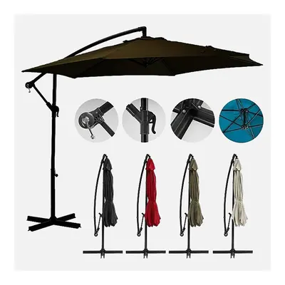 Sunfun Toscana Şemsiye Koyu Kahverengi 300 cm