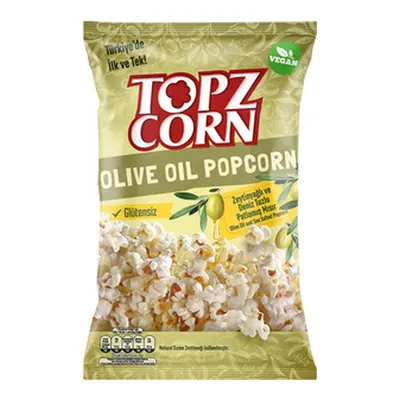 Topzcorn Zeytinyağlı & Deniz Tuzlu Glütensiz Popcorn 110 G