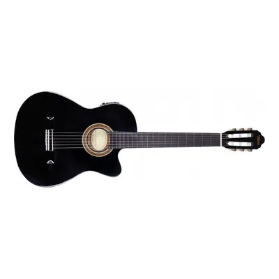 Valencia VC104THNCE Black İnce Kasa Elektro Klasik Gitar