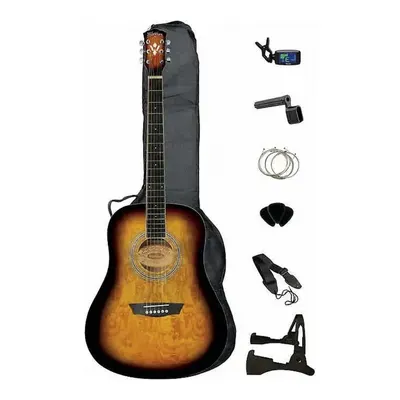 Washburn Premium Acoustic Guitar Pack - WSHAGPAKQTTB Akustik Gitar Paketi